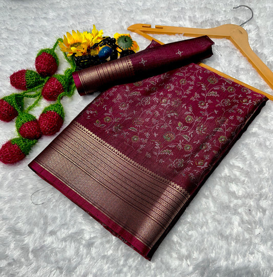 Modern Ethnic Kalamkari Design Saree in Fresh Pink Color for Trendy Cultural Fashion